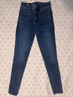 American Eagle Outfitters Skinny Jeans - Dark Blue Wash